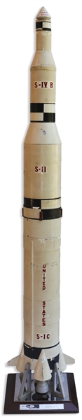 Scarce Saturn C-5 Model Made by the Marshall Space Flight Center, Circa Early 1960s Before It Was Renamed Saturn V -- In Original Box Shipped to Houston